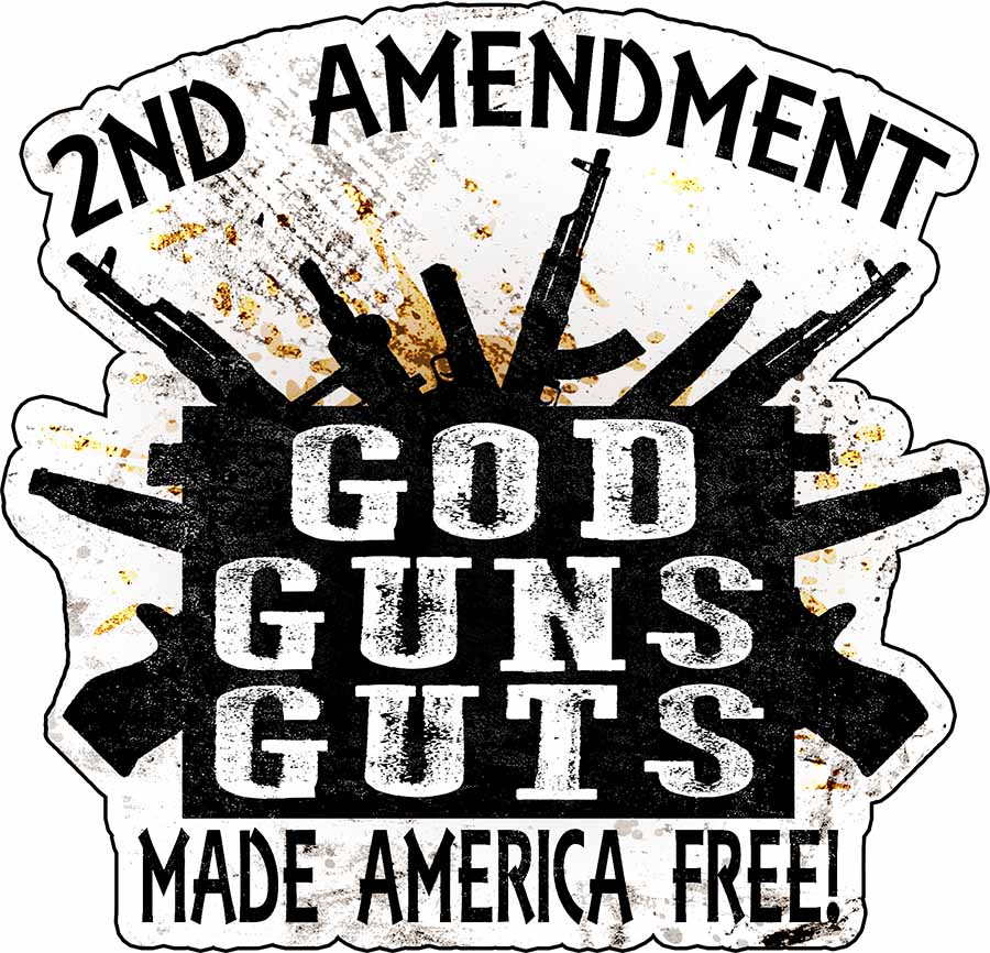 High-Quality Gun Stickers | Cool Riffle & 2nd Amendment Designs ...