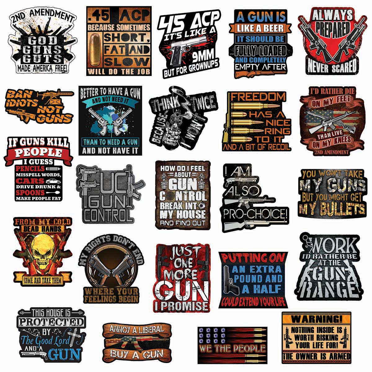 High-Quality Gun Stickers | Cool Riffle & 2nd Amendment Designs ...