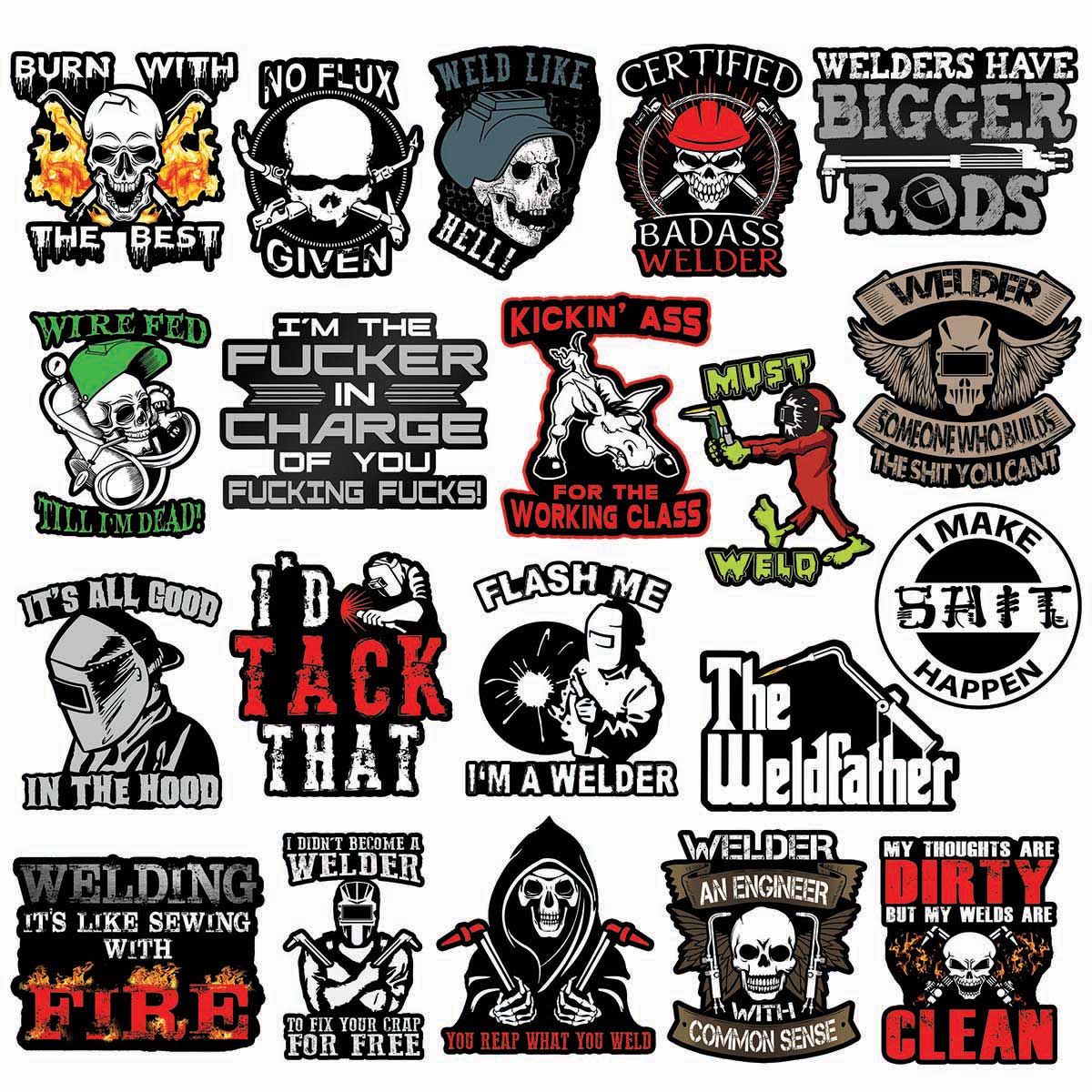 Premium Welding Stickers – Shop Welding, Welder and Hood Decals ...